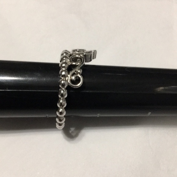 WHITE Sapphire Sterling Silver Ring - Picture 3 of 6